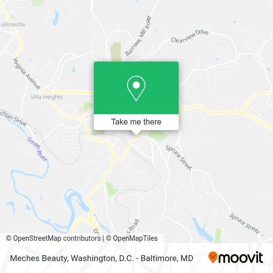 Meches Beauty map