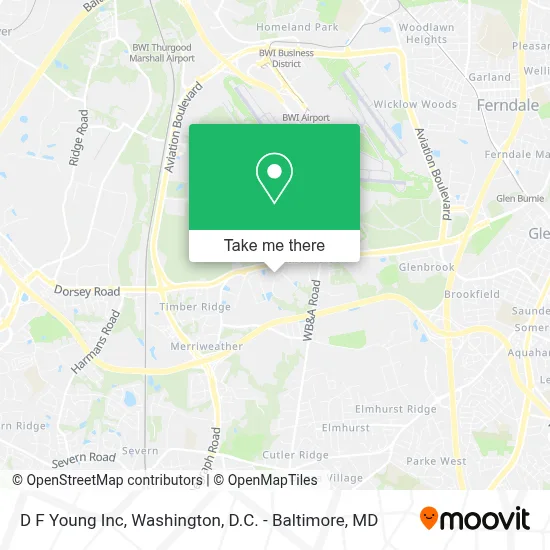 D F Young Inc map