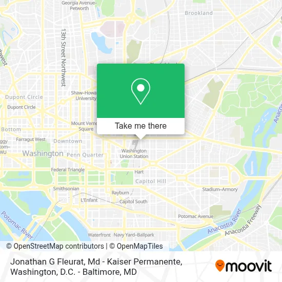 Jonathan G Fleurat, Md - Kaiser Permanente map