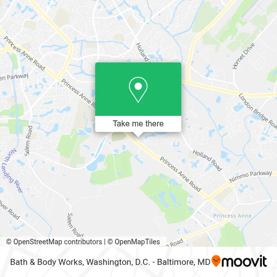 Bath & Body Works map