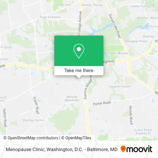 Menopause Clinic map