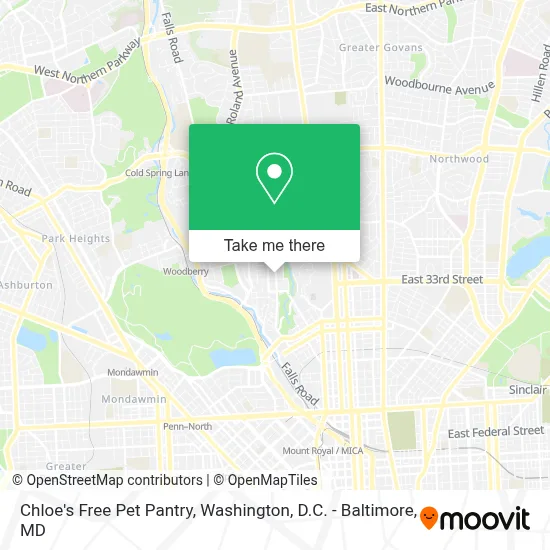 Chloe's Free Pet Pantry map