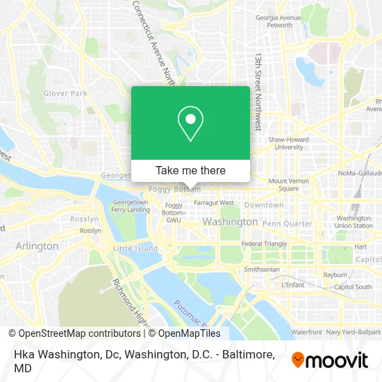 Hka Washington, Dc map