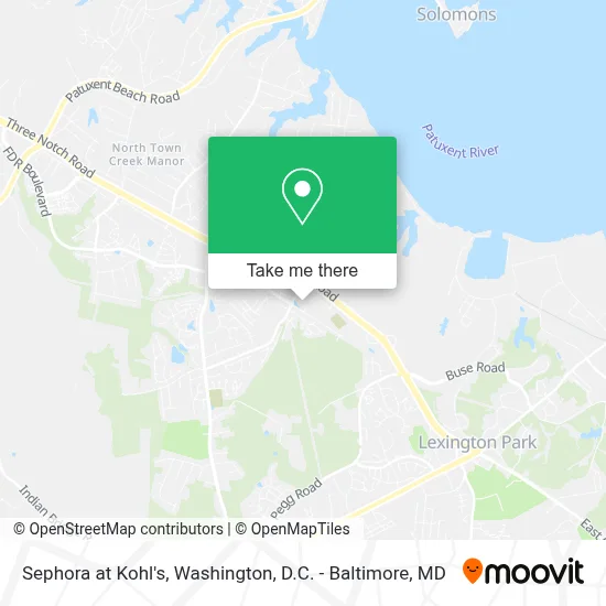 Sephora at Kohl's map