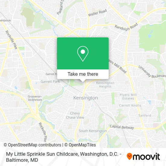 My Little Sprinkle Sun Childcare map
