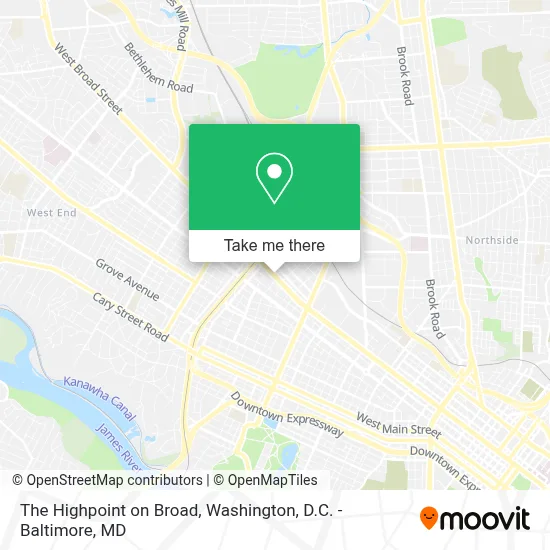 The Highpoint on Broad map