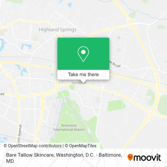 Bare Tallow Skincare map