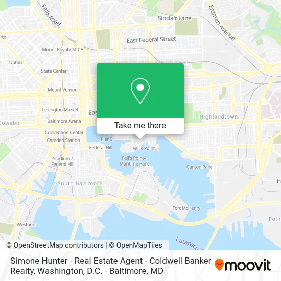 Simone Hunter - Real Estate Agent - Coldwell Banker Realty map