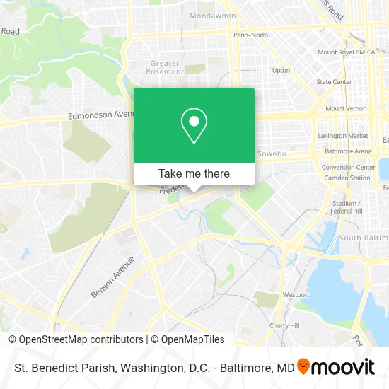 St. Benedict Parish map