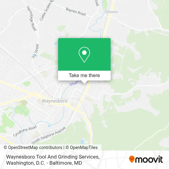 Waynesboro Tool And Grinding Services map