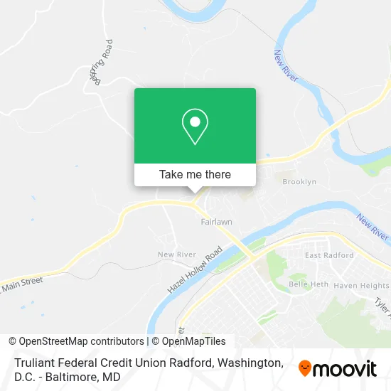 Truliant Federal Credit Union Radford map