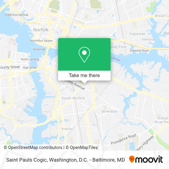 Saint Pauls Cogic map