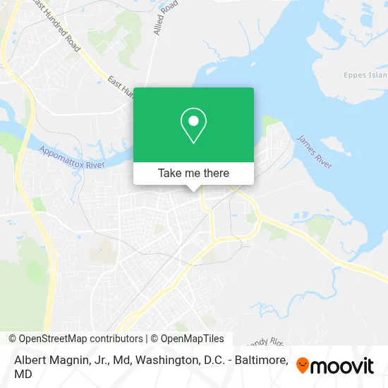 Albert Magnin, Jr., Md map