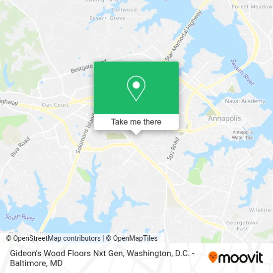 Gideon's Wood Floors Nxt Gen map