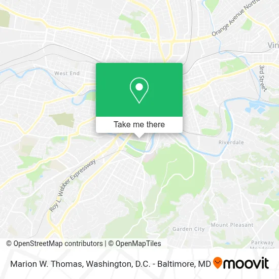 Marion W. Thomas map