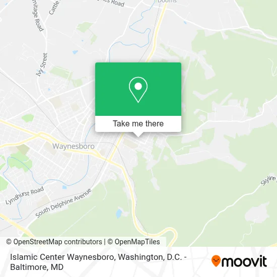 Islamic Center Waynesboro map