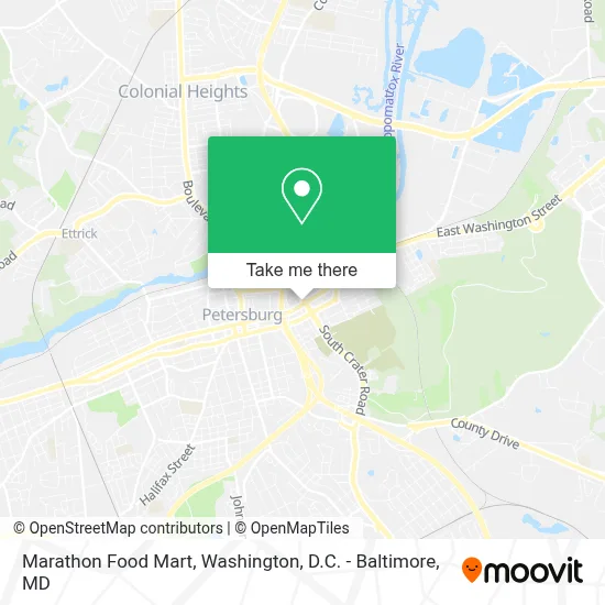 Marathon Food Mart map