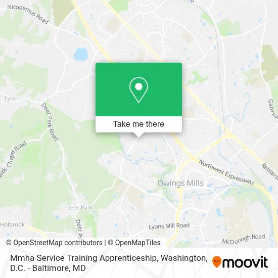 Mmha Service Training Apprenticeship map