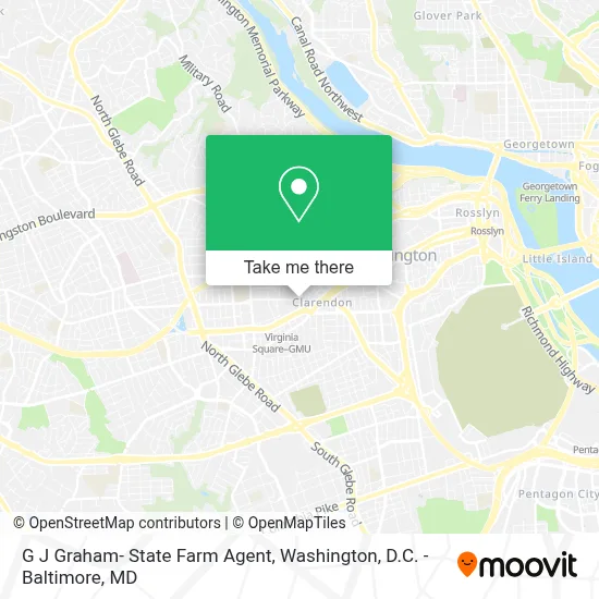 G J Graham- State Farm Agent map