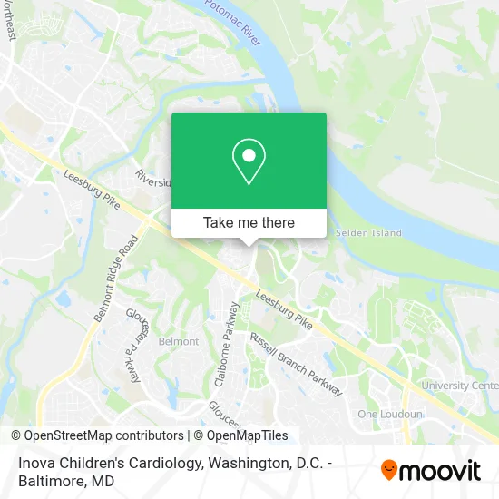 Inova Children's Cardiology map