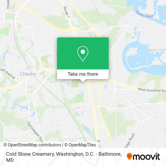 Cold Stone Creamery map
