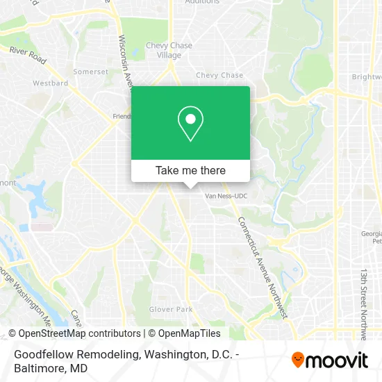 Goodfellow Remodeling map