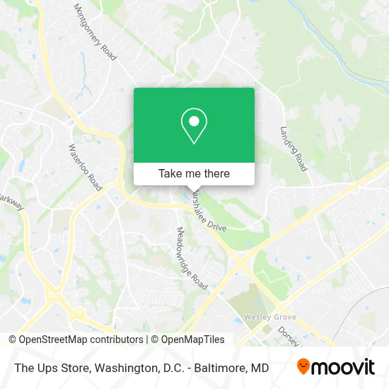 The Ups Store map