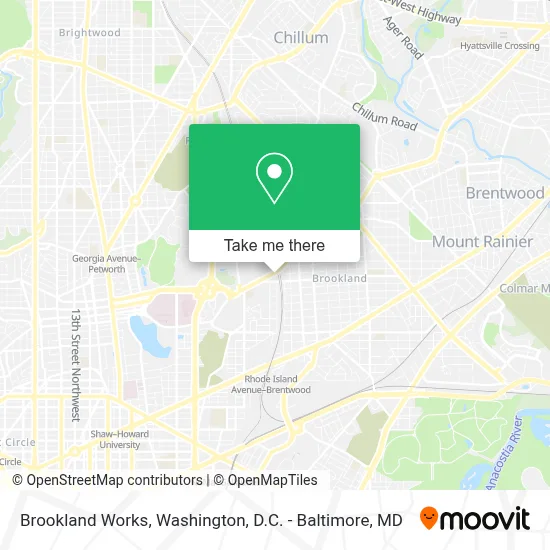 Brookland Works map