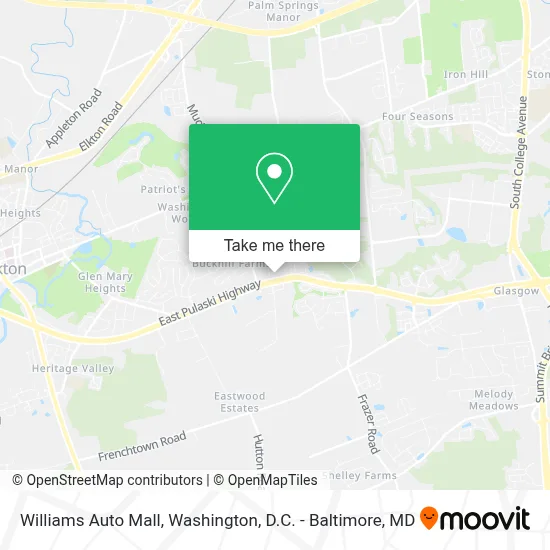 Williams Auto Mall map