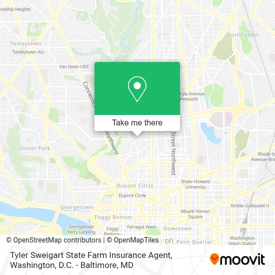 Tyler Sweigart State Farm Insurance Agent map