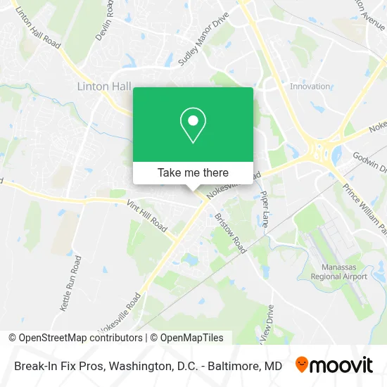 Break-In Fix Pros map