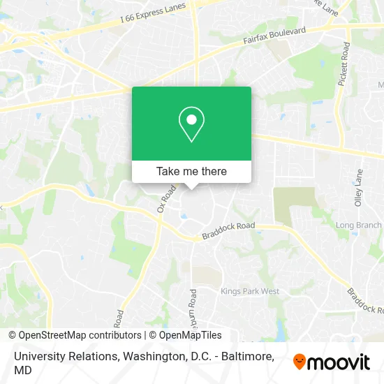 University Relations map