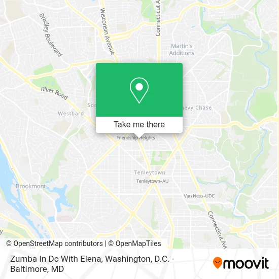 Zumba In Dc With Elena map