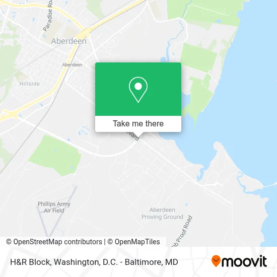 H&R Block map