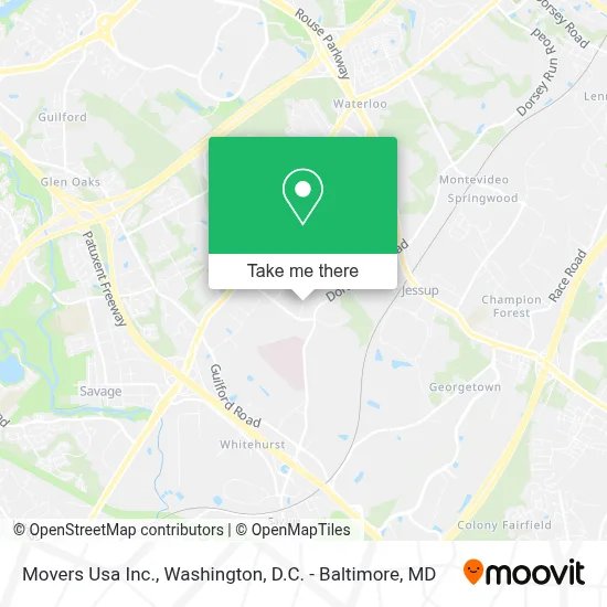 Movers Usa Inc. map