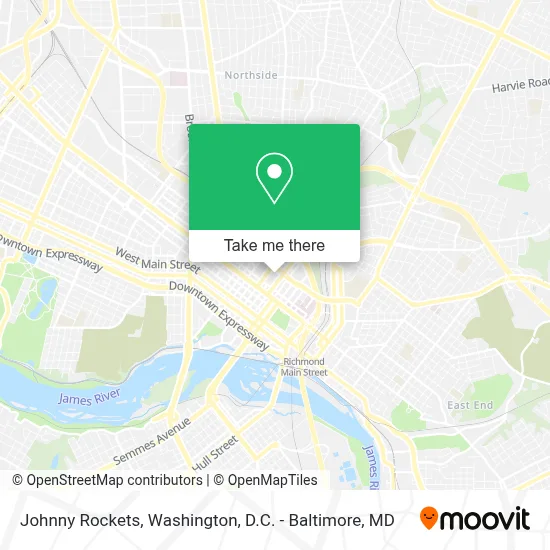 Johnny Rockets map