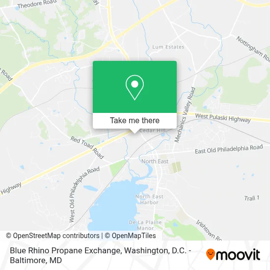 Blue Rhino Propane Exchange map