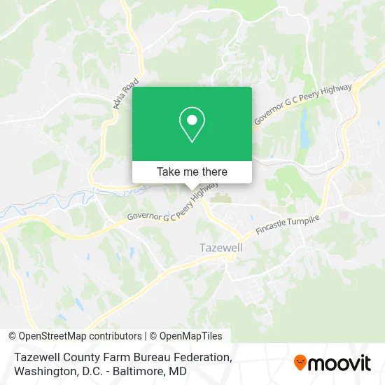 Tazewell County Farm Bureau Federation map