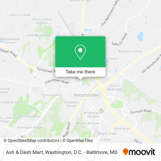 Ash & Dash Mart map