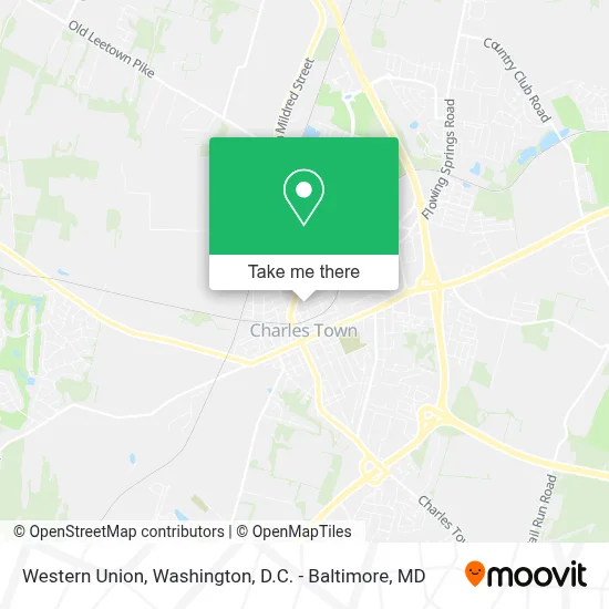 Western Union map