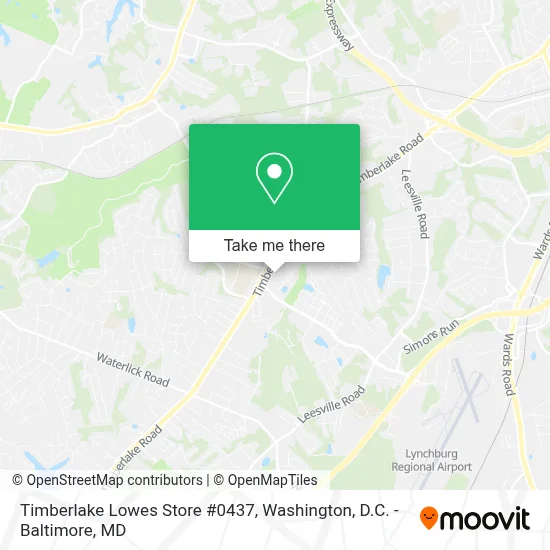 Timberlake Lowes Store #0437 map