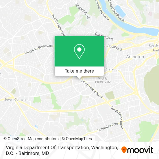 Virginia Department Of Transportation map