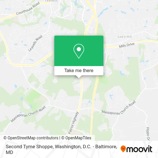 Second Tyme Shoppe map