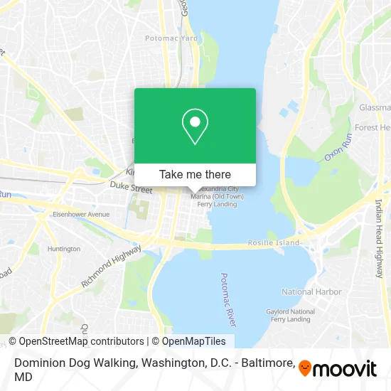 Dominion Dog Walking map