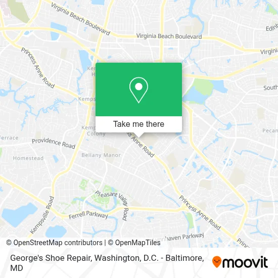 George's Shoe Repair map