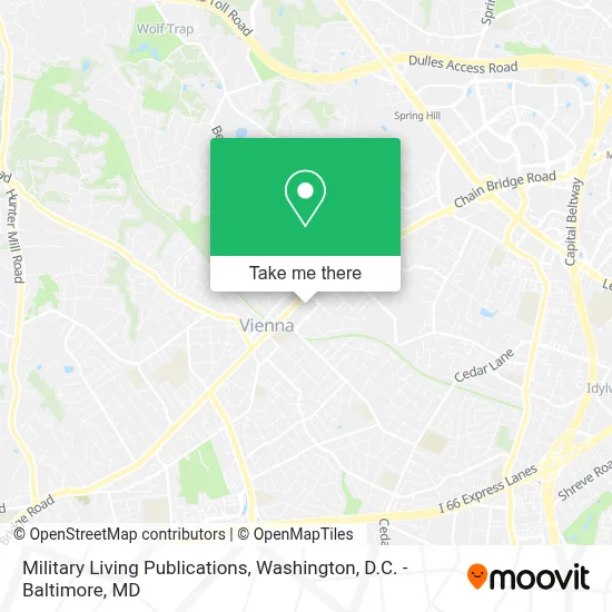 Military Living Publications map