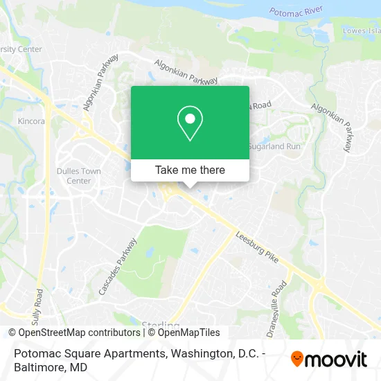 Potomac Square Apartments map