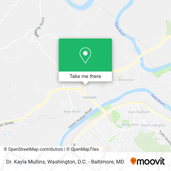Dr. Kayla Mullins map