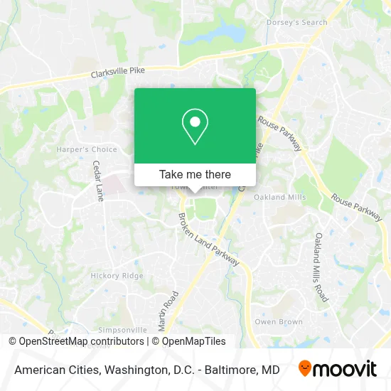 American Cities map