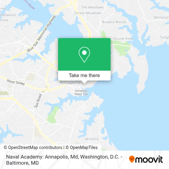Naval Academy: Annapolis, Md map